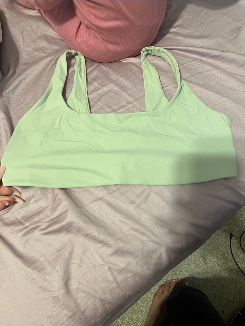 aerie Mint Green Seamless Scoop Bralette